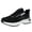 Black, variant on XIMIN Women's Wide Toe Box Walking Shoes with Arch Support Orthotic Sneakers for Plantar Fasciitis Heel and Foot Pain Relief Natural Foot Shape Tennis WhiteBlack (9, Grey)