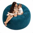thumbnail image 1 of Ultimate Sack 6000 6-Foot Bean Bag Chair Oversized Foam Lounger, Cloud Suede Cover, 1 of 7