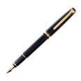 thumbnail image 1 of Pilot Falcon Fountain Pen, Black with Gold Accents, Soft Broad Nib (60352), 1 of 11
