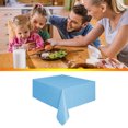 thumbnail image 2 of Disposable Tablecloth Home Hotel Restaurant Single disposable table cover disposable Use Decorative Solid Color Heat Insulation Table Cover, Sky Blue, 2 of 7
