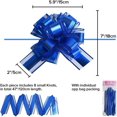 thumbnail image 2 of HLONK 10 PCS Large Pull Bow Gift Wrapping Bows  Pull Bow with Ribbon for Wedding Gift Baskets  Party Gift Wrap Bows  Presents Decorating Bows Blue, 2 of 6