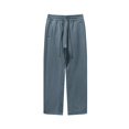 thumbnail image 1 of Styesk Men's Pants Men's Solid Color Casual Straight Leg Pants Full Length Pants, 1 of 3