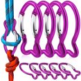 thumbnail image 1 of 10pcs Carabiner Clips Fish Shaped Carabiner Aluminum Carabiner Outdoor Carabiner Spring Snap Clips, 1 of 5