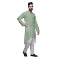 thumbnail image 2 of Atasi Cotton Slub Printed Fashion For Men Asymmetric Button Down Kurta For Men, 2 of 5