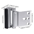 thumbnail image 2 of Fixing Clip for Door Reinforcement Secure Locking System Childproof Household Solution Durable Ideal for Privacy and, 2 of 5