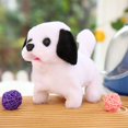 thumbnail image 1 of Black Simulation Puppy Pet Toy Dog Can Walk And Call Toy Dog Children’S Gift, 1 of 2