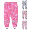 thumbnail image 2 of TopLLC Pantalon de Pluie pour Tout-Petits Garçons Filles, Pantalon à Imprimé de Dessins Animés, Imperméable Fendu, Anti-Boue Anti-Saleté, Léger, Réfléchissant, Imperméable, Unisexe, Vêtement de Pluie, 2 of 9