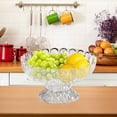 thumbnail image 4 of Fruit Plates Home Living Room Coffee Table High Value Thickened Tall Fruit Plates Draining Basket Candy, 4 of 6