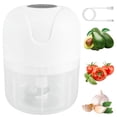 thumbnail image 2 of AMERTEER 250 ML Electric Garlic Mincer USB Charging Garlic Chopper Mini Food Processor with Stainless Steel Blade Durable Garlic Masher Food Chopper Kitchen Tool for Meat Vegetable Baby F, 2 of 9