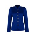 thumbnail image 5 of CEHVOM Women's Solid Color Long-Sleeved Slim-Breasted Small Suit Short Coat Tops Clearance, 5 of 5