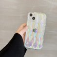 thumbnail image 4 of ORUYROP Designed for iPhone 12 Pro Max Case,Water Ripple Pattern Curly Wave Frame Soft Cute Phone Cover for Men Women Girls（iPhone 12 Pro Max,Clear）, 4 of 7