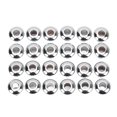 thumbnail image 3 of 24Pcs Guitare Chaîne Bouton Ferrules 10mm Haute Performance en Plastique Semi Fermé Conception Guitare PartsSilver, 3 of 14