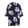 thumbnail image 5 of TIMIFIS Women Chiffon Printed Cardigan Kimono Robe Tops Beach Bikini Cover up Blouse-Dark Blue-XLFall, 5 of 5