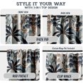 thumbnail image 3 of Vargottam 84 Inch Rod Pocket/Back Tab Cotton Curtains for Windows and Doors- Light Filtering Cotton- Light Filtering Drapes For Doors- Set of 2 Panels, 52"x84"- Vibrant Botanical Design (Blue), 3 of 8
