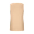 thumbnail image 4 of Timegard Womens Plus Size Tank Top Round Neck Pleated Casual Tunic Top Solid Color Comfy Sleeveless, 4 of 6