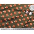 thumbnail image 3 of Soimoi Green Velvet Fabric Fox Stripe Fabric Prints By Yard 60 Inch Wide, 3 of 3