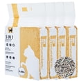 thumbnail image 1 of Pawsayes Cat Litter Mixed Tofu Flushable Dust Free Clumping Kitty 5 in 1 Formulas Quick Clumping Ultra Absorbent Superior Odor Control Low Tracking Cat Litter (3.6kg x 4 Bags), 1 of 7