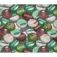 thumbnail image 5 of oneOone Coton Flex Brun Chocolat Tissu Rétro Bouteille Soda Cap Robe Tissu Tissu Imprimé par la Cour 40 Pouces Large-U0, 5 of 5