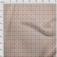 thumbnail image 3 of oneOone Organic Cotton Voile Fabric Check Ikat Decor Fabric Printed BTY 42 Inch Wide, 3 of 4