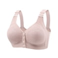 thumbnail image 1 of Yuzhih Seamless Front Closure Bras for Women No Underwire with Support Bra Full Coverage Soft Bralettes, 1 of 5