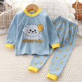 thumbnail image 2 of Pisexur Tenue d'Automne pour Bébé Fille Garçon, Ensemble de Pyjama pour Tout-Petits Garçons Filles, Mode Décontractée, Floral, Col Rond, Manches Longues, Chandail à Enfiler et Pantalon, Tenue de Nuit, Ensemble 2 Pcs pour Enfants, 3 Mois à 6 Ans, 2 of 3