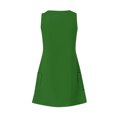 thumbnail image 3 of Timegard Robes pour Femmes Col en V Été Décontracté Robes T-Shirt Sortie de Plage Robe Débardeur avec Poches, 3 of 5