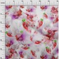 thumbnail image 2 of oneOone Polyester Lycra Fabric Flower Watercolor Printed Fabric 1 Yard 56 Inches Wide, 2 of 4