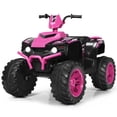 thumbnail image 1 of Gymax VTT Électrique 12 V pour Enfants, 4 Roues, avec Musique et Lumière DEL, Rose, 1 of 9