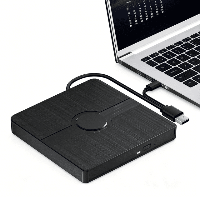 GJX External Blu-Ray Drive,Portable Blu-Ray Player with Usb 3.0 and Type-C Cd/Dvd Burner,3D Blu-Ray Drive Compatible with Windows Laptop Desktop Pc