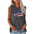 thumbnail image 1 of EQWLJWE Hauts pour Femmes Mode Féminine Confortable Independence Day Décontracté Col Rond Imprimé Haut Blouse, 1 of 4