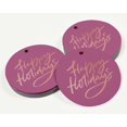 thumbnail image 3 of Inkdotpot Happy Holiday Bottle Tag Real Rose Gold Foil Favor Hang Tags 100 Pack, 3 of 6