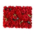 thumbnail image 3 of jifeng Artificial Flowers Wall Panel Floral Backdrop 40Cmx60cm Romantic Decorative Wall Red, 3 of 9