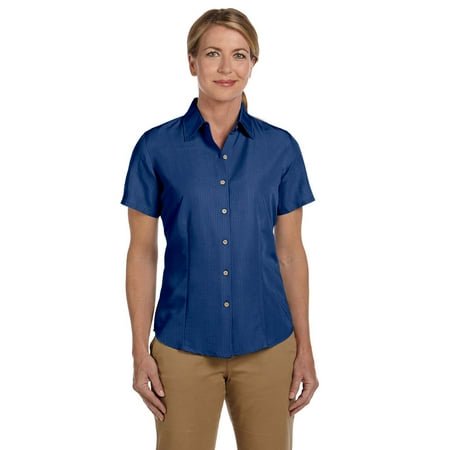 Harriton Ladies' Barbados Textured Camp Shirt