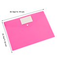 thumbnail image 3 of Oliegs Heated Blanket Transparent Plastic File Bag A4 Student Office Pp File Bag Button Stationery Bag Paper Storage Bag Folder Chocolate, 3 of 5