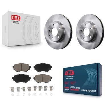 CMX Front Disc Brake Rotors and Ceramic Pads Kit for Car 2014-2018 Mazda 3 Sport with 280mm Diameter Rotor Vehicles Manufactured In Mexico K8C-100592