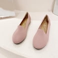 thumbnail image 5 of LSLJS Women's Flying Knitting Solid Color Light Mouth Comfortable Slip-On Flat Shoes, Flats Shoes, 5 of 5