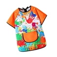 thumbnail image 3 of DOLITY Kids Art Smock Children Artist Painting Apron for Art Class Drawing Handwork Orange M, 3 of 9