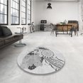 thumbnail image 4 of Ahgly Company Tapis d'Intérieur Lavable en Machine Carré Gris Platine, 8 Pieds Carré, 4 of 7