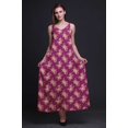 thumbnail image 2 of Bimba Rayon Floral Printed Spaghetti Strap Sleeveless Womens Cami Maxi Slip Swing Dress-XSmall, 2 of 4