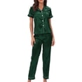 thumbnail image 2 of Ensemble de Pyjama pour Femmes Pantalon Ensemble Mode pour Femmes Tenue d'Intérieur Pyjama Femme Ensemble Deux Pièces Manches Longues Pantalon Ensemble de Pyjama Tenue d'Intérieur, 2 of 5