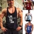 thumbnail image 3 of Body Fitness Tops Gym Stringer Workout Vest Singlet Men Shirt, 3 of 5