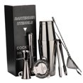 thumbnail image 4 of jifeng Ensemble de Bar 8x en Acier Inoxydable Shaker Mélangeur Boisson Barman Outils Noir, 4 of 7
