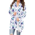 thumbnail image 2 of Cardigan Grande Taille pour Femmes, Cardigan à Manches Longues à Imprimé Floral, Veste Haut, Vestes de Course pour Femmes en Liquidation, 2 of 6