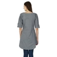thumbnail image 3 of Kurta Décontractée pour Femmes Kurti Ethnique Indienne en Coton Tunique de Designer Haut Uni Robe, 3 of 3