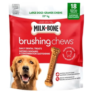 Milk-Bone Brushing Chews Dental Dog Treats for Large Dogs