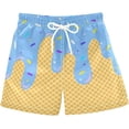 thumbnail image 1 of Boys Swim Trunks Beach Board Shorts Quick Dry Toddler Swimsuit Bathing Suits with Mesh Lining, 1 of 6