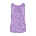thumbnail image 4 of Plebaso Débardeurs à Paillettes Sans Manches pour Femmes, Mode Fête Clubwear, 4 of 6