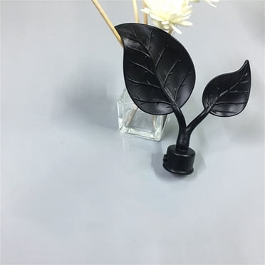 EGNMCR Rideaux, Rideaux pour Chambre 1 Pcs Embouts de Tringle à Rideaux en Forme de Feuille Embout de Tringle à Rideaux Capuchon de Tringle Pince à Rideaux