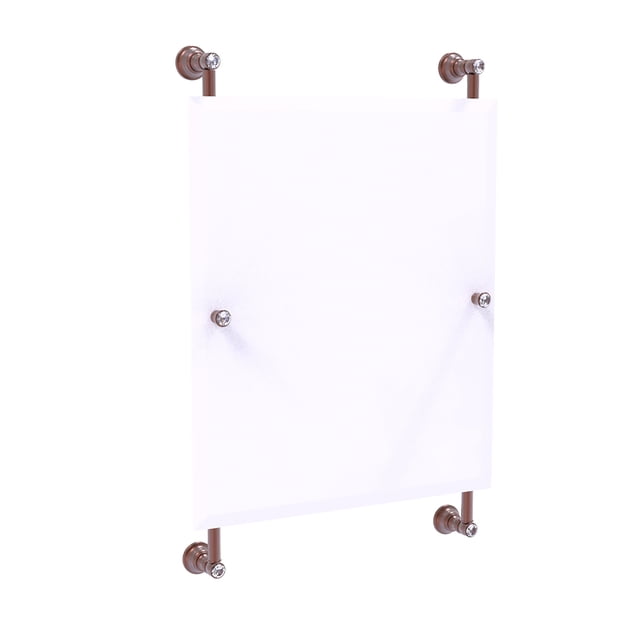 Carolina Crystal Collection Miroir Rectangulaire Sans Cadre Monté sur Rail