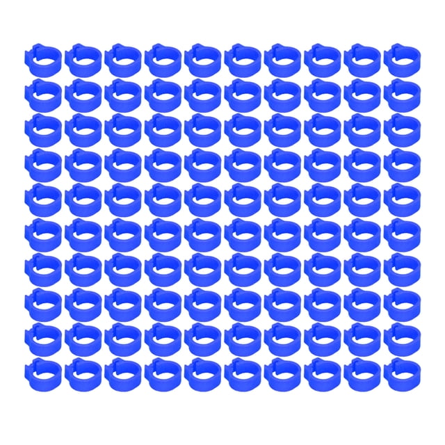 100PCS 8mm Pigeons Leg Rings Easy Identify Reusable Lightweight Durable Poultry Supplies